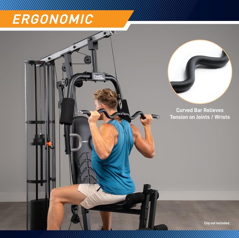 Marcy Deluxe Exercise Curl Bar for Lats, Curls and More for Home Gym Workouts BBEB-7355 - Image 5